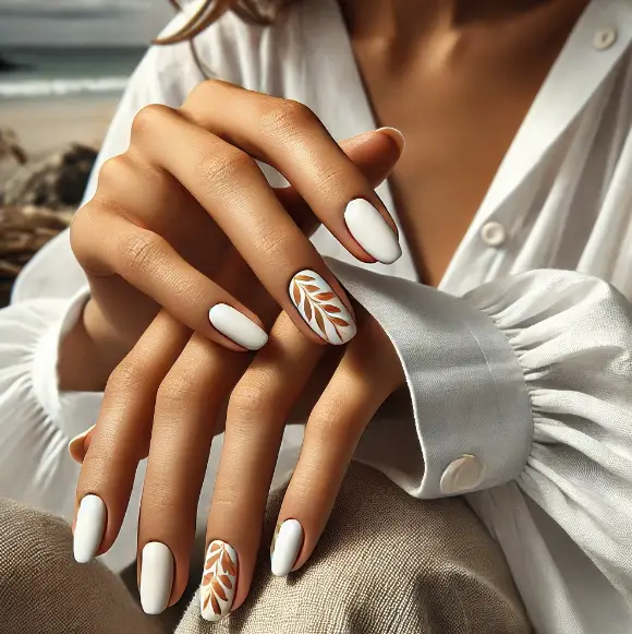 Uñas para outfit Blanco